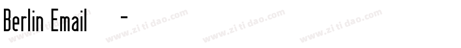 Berlin Email手机版字体转换